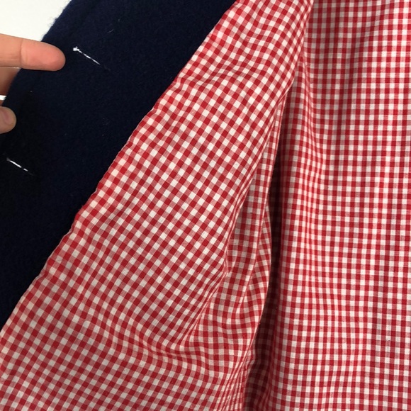 Lang Originals l Vintage? Navy Floral Trim Coat - Picture 5 of 8